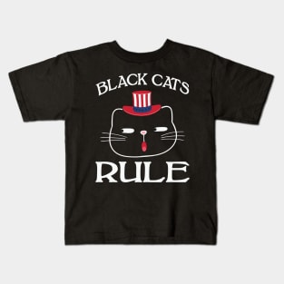 Black Cats Rule Kids T-Shirt